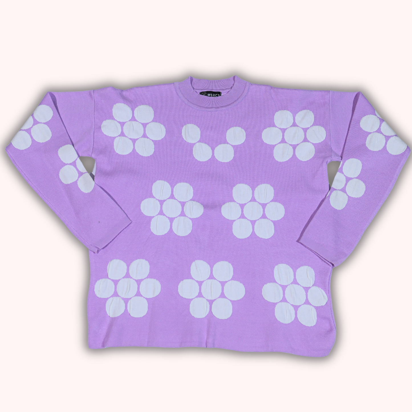 Floral Patterned Knitwear Sweater