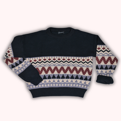 Patterned Knitwear Sweater